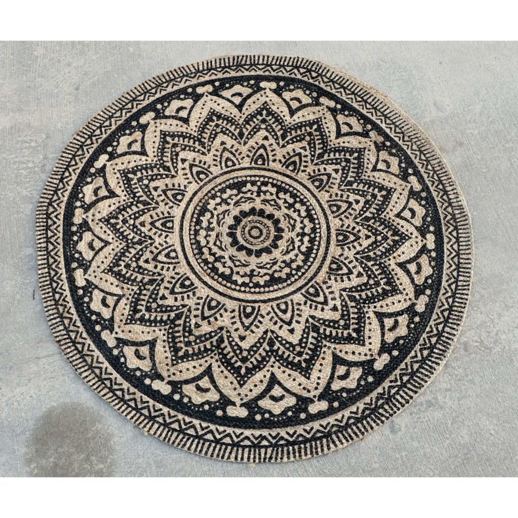 Dutch Lifestyle Vloerkleed Jaipur Klassiek Rond Beige Rond 200cm van Praxis