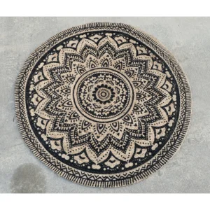 Dutch Lifestyle Vloerkleed Jaipur Klassiek Rond Beige Rond 200cm van Praxis