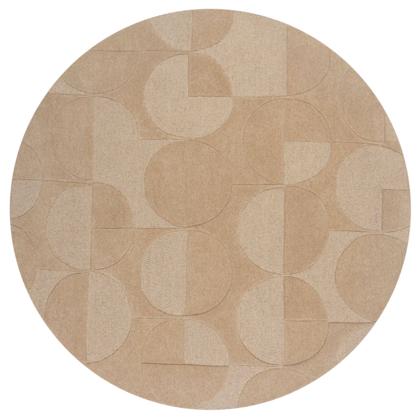 Flair Rugs vloerkleed wol Gigi Geometrisch (Ø160 cm) van wehkamp