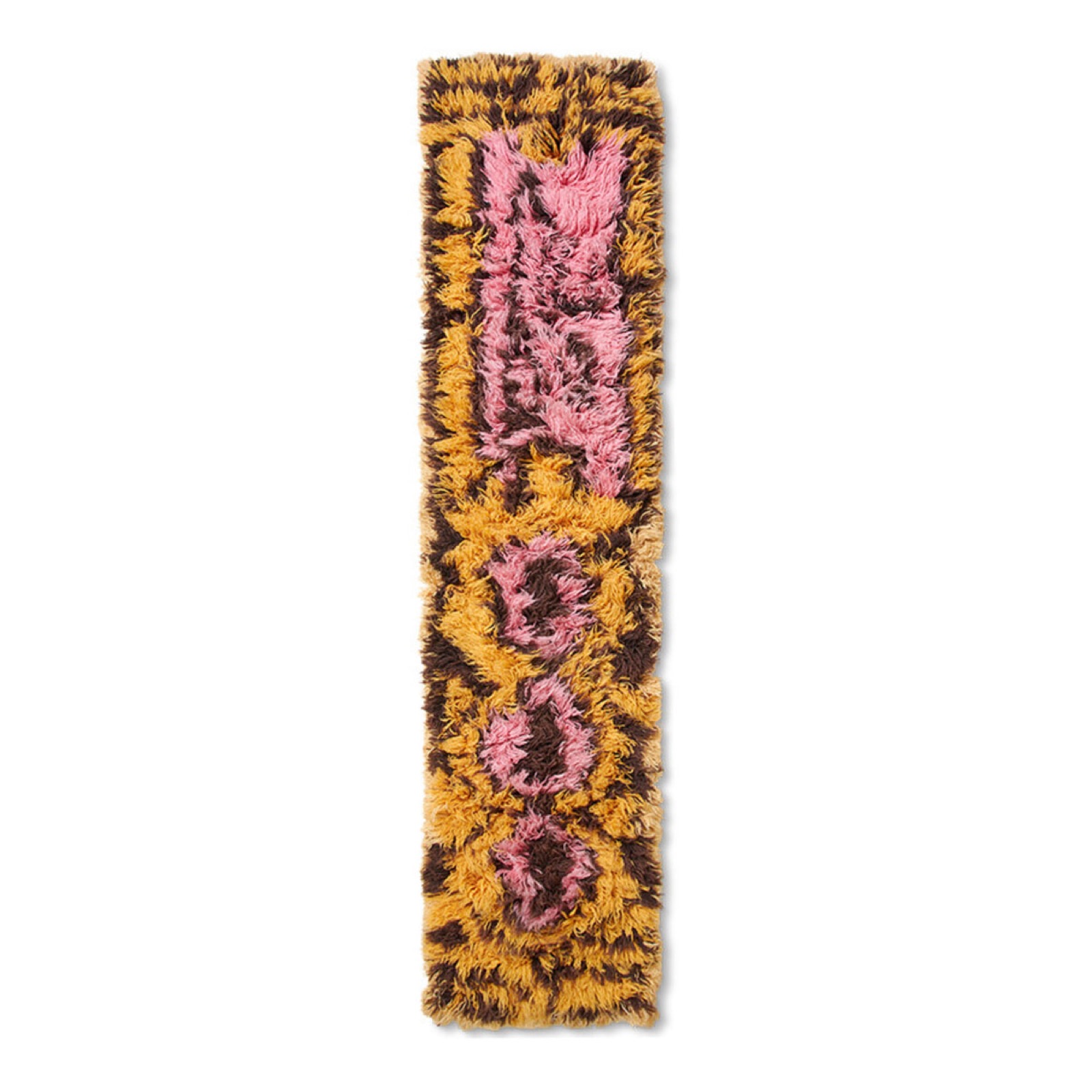 Loper Fluffy Wol, 80 x 360cm, kleur South Beach van Sohome