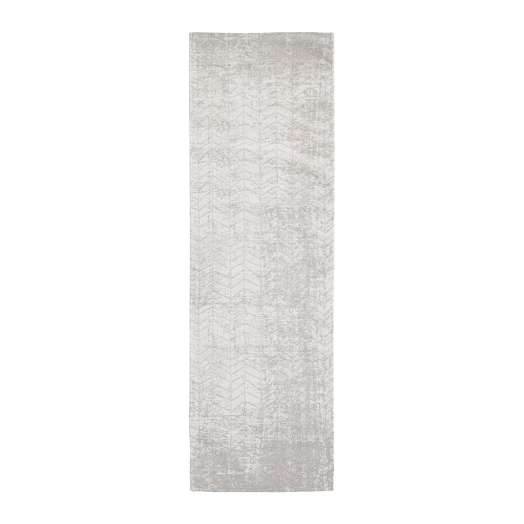 Louis de Poortere Jacob's Ladder Runner Vloerkleed 80 x 250 cm - White Plains van fonQ