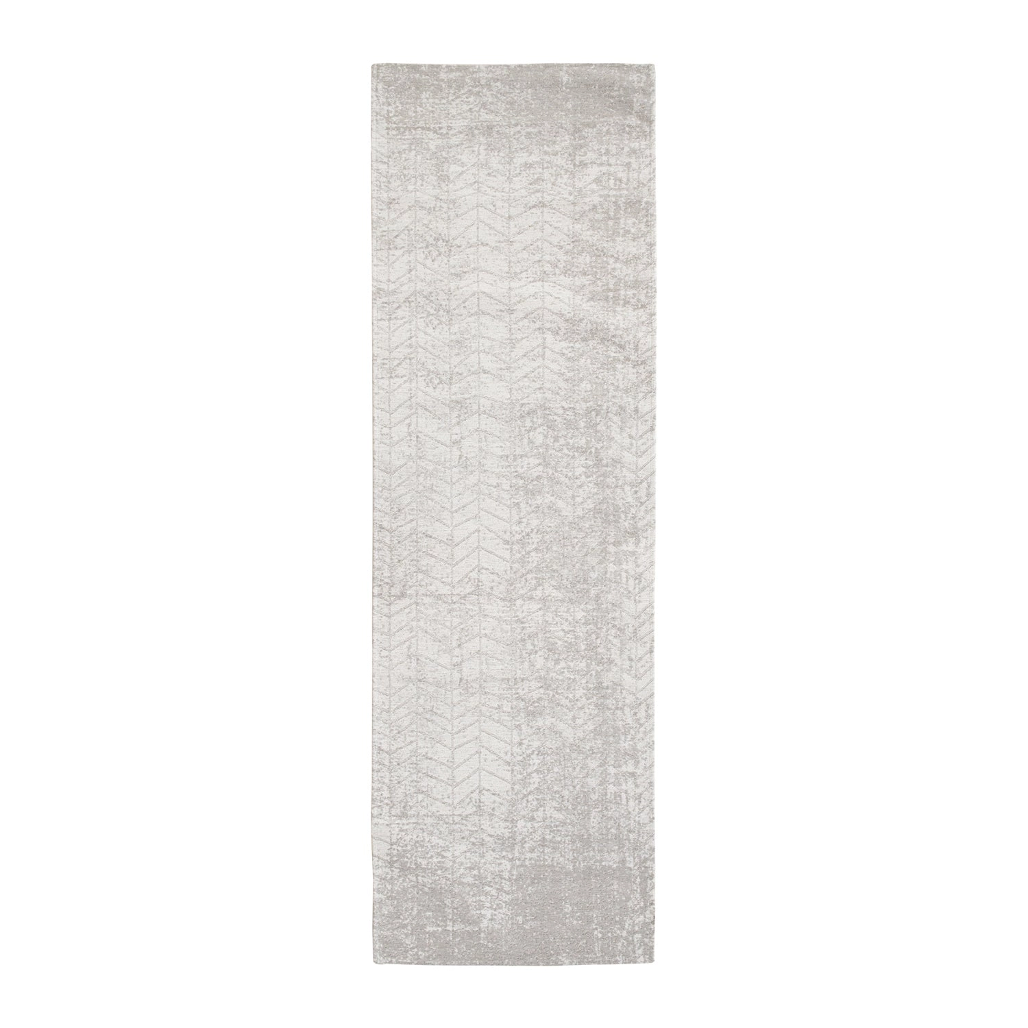 Louis de Poortere Jacob's Ladder Runner Vloerkleed 80 x 250 cm - White Plains van fonQ