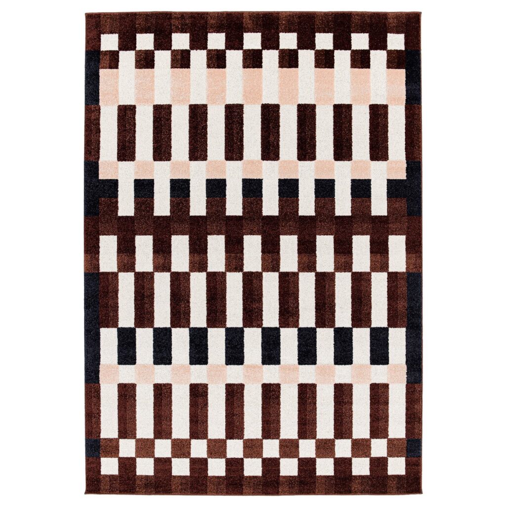 MARKBLÅMME Vloerkleed, laagpolig - veelkleurig/ruitpatroon 160x230 cm van IKEA