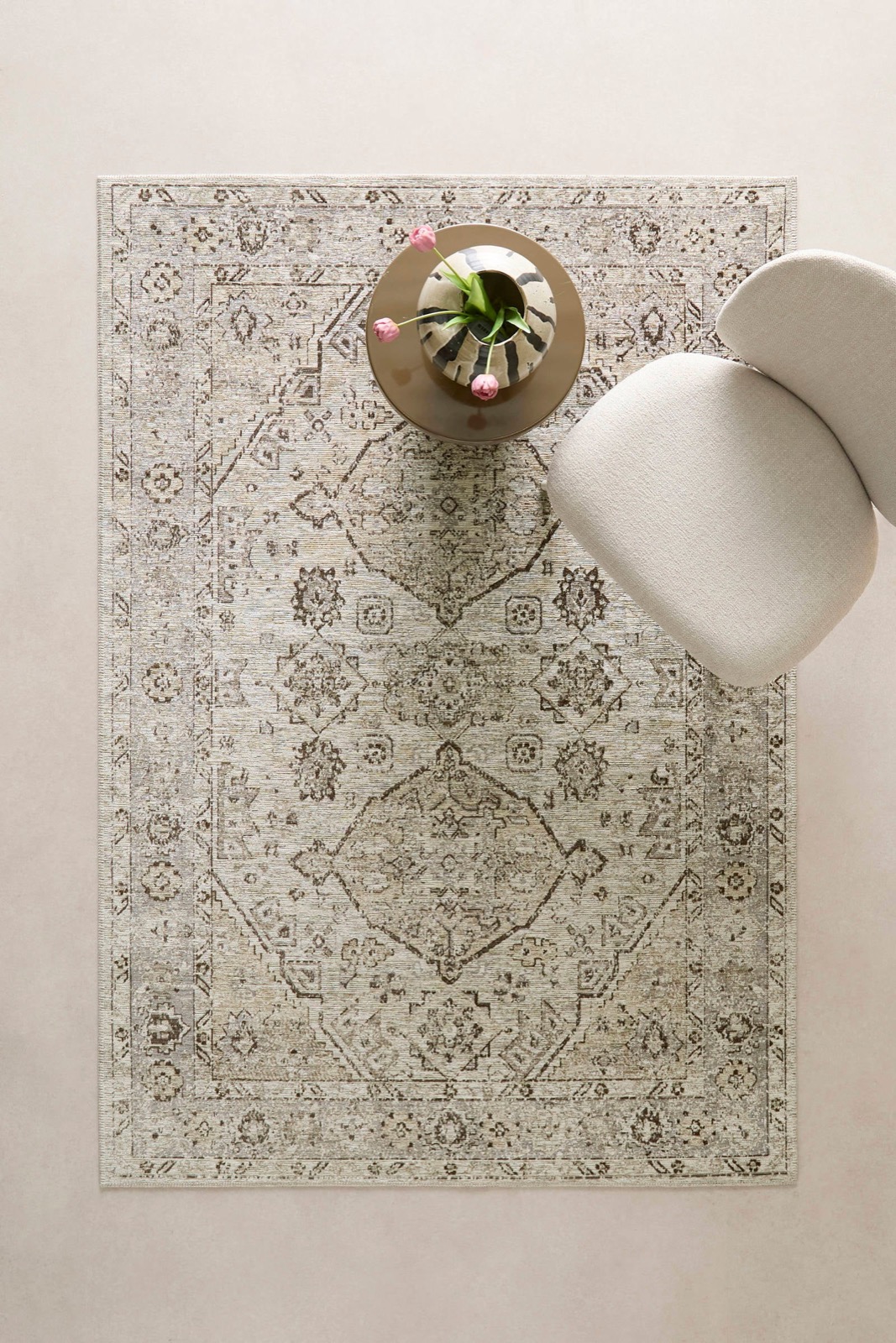NOUS Living vloerkleed bruin vintage (230x160 cm) van wehkamp