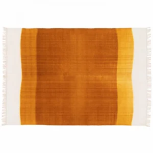 Oviala Duna Rechthoekig Tapijt Van Geweven Wol In Geel/oranje 160 X 230 Cm van Praxis
