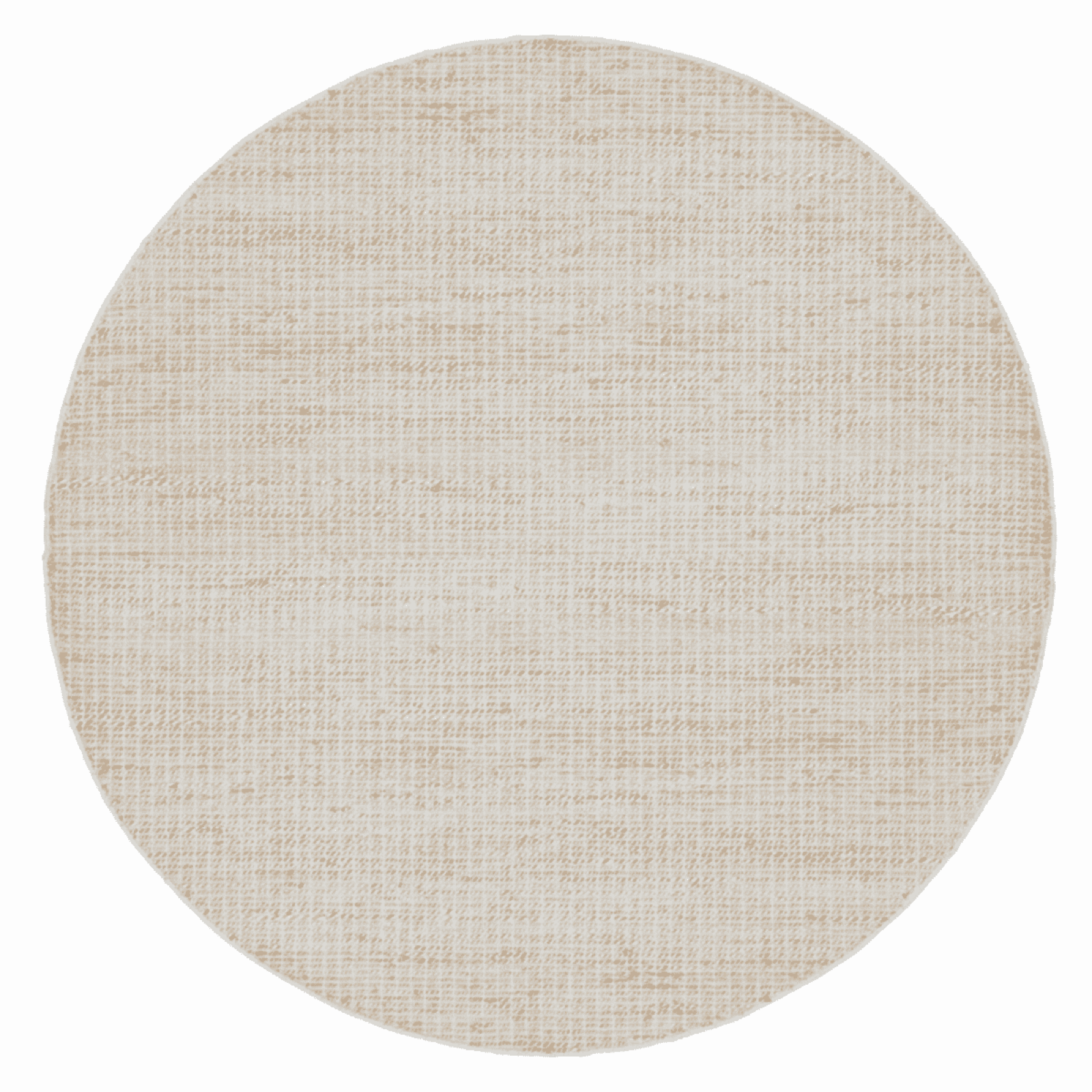 Rond Vloerkleed Hero 150cm, kleur Ivory/Naturel van Sohome