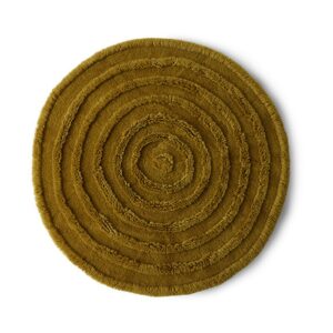 Rond Vloerkleed Round Wol, Ø150cm, kleur Seaweed van Sohome