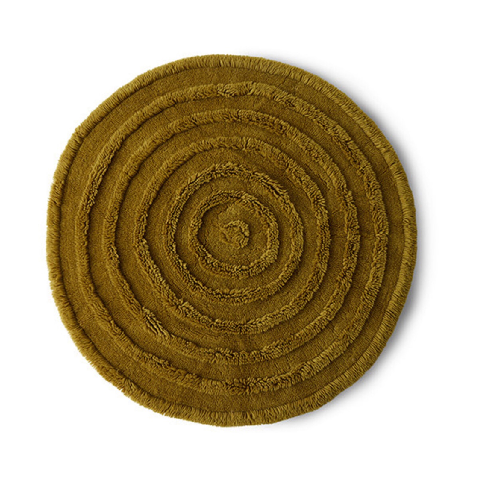 Rond Vloerkleed Round Wol, Ø150cm, kleur Seaweed van Sohome