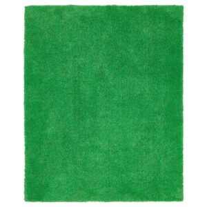 SKOGSDUVA Vloerkleed,hoogpolig - groen 133x160 cm van IKEA