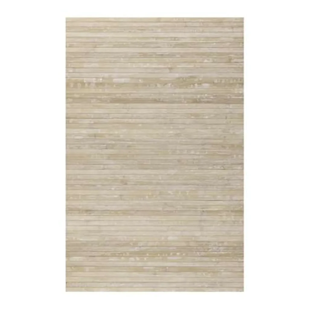 Storesdeco Natuurlijke Bamboe Vloerkleed, Antislip – Grijs Beige,50x200cm van Praxis
