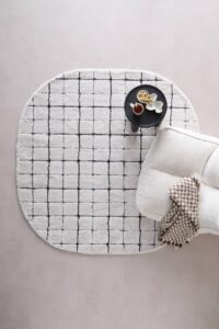 Studio LIVIT vloerkleed off white/antraciet (Ø200) van wehkamp