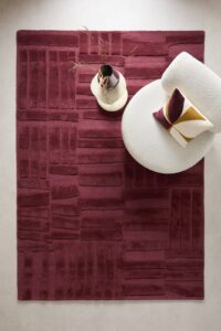 Studio LIVIT vloerkleed wol Velabu burgundy (290x200 cm) van wehkamp