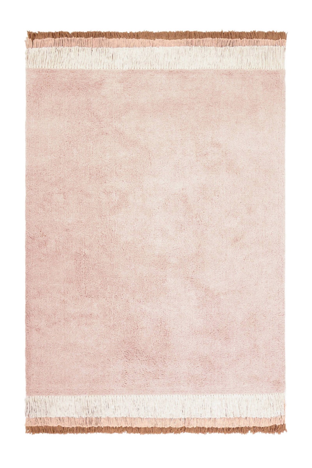 Tapis Petit hoogpolig kindervloerkleed 170x120 cm - roze/offwhite van wehkamp