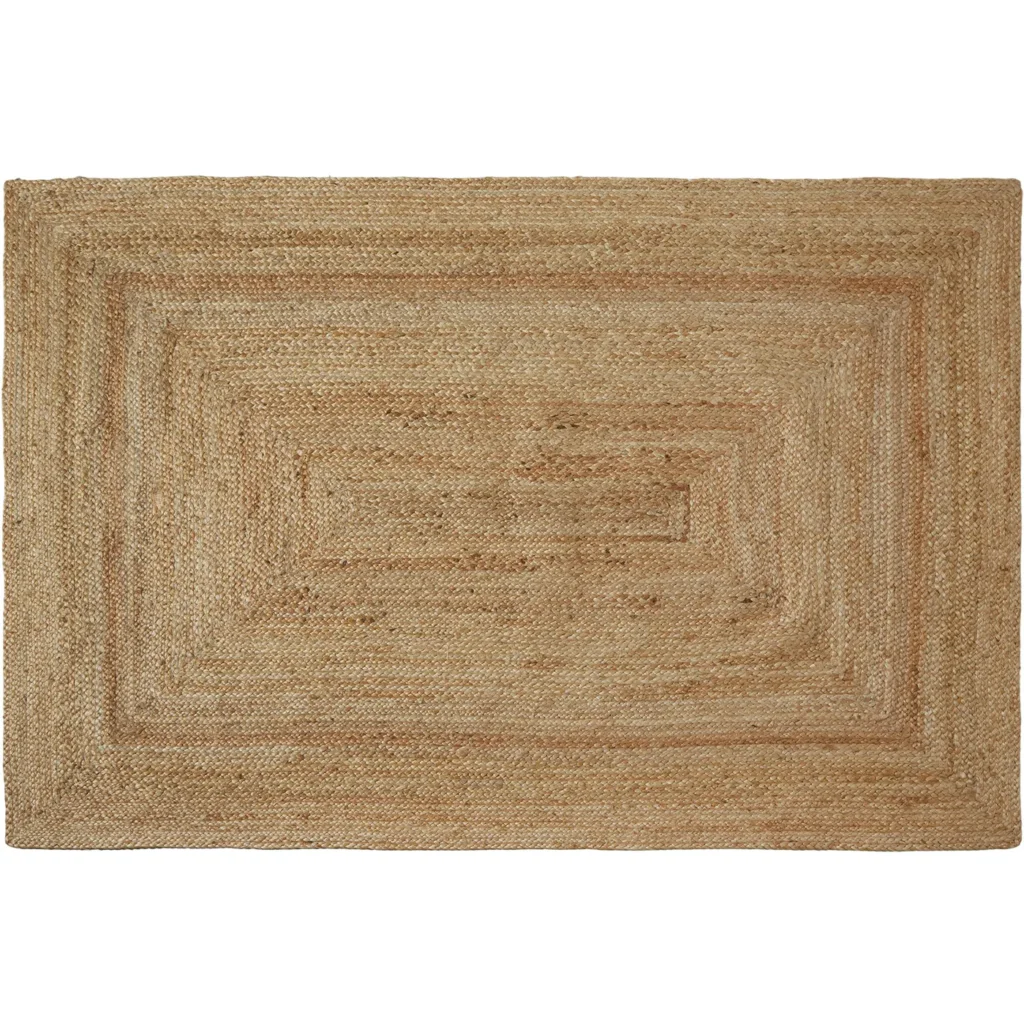Tectake Handgeweven Vloerkleed Glim Van Jute, Boho-stijl, 160 X 230 Cm, Bruin van Praxis