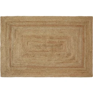 Tectake Handgeweven Vloerkleed Glim Van Jute, Boho-stijl, 160 X 230 Cm, Bruin van Praxis