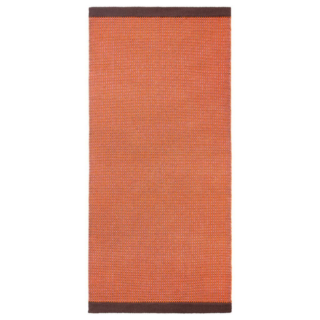 VÄGOMRÅDE Vloerkleed, glad geweven - licht oranjeroze 80x150 cm van IKEA