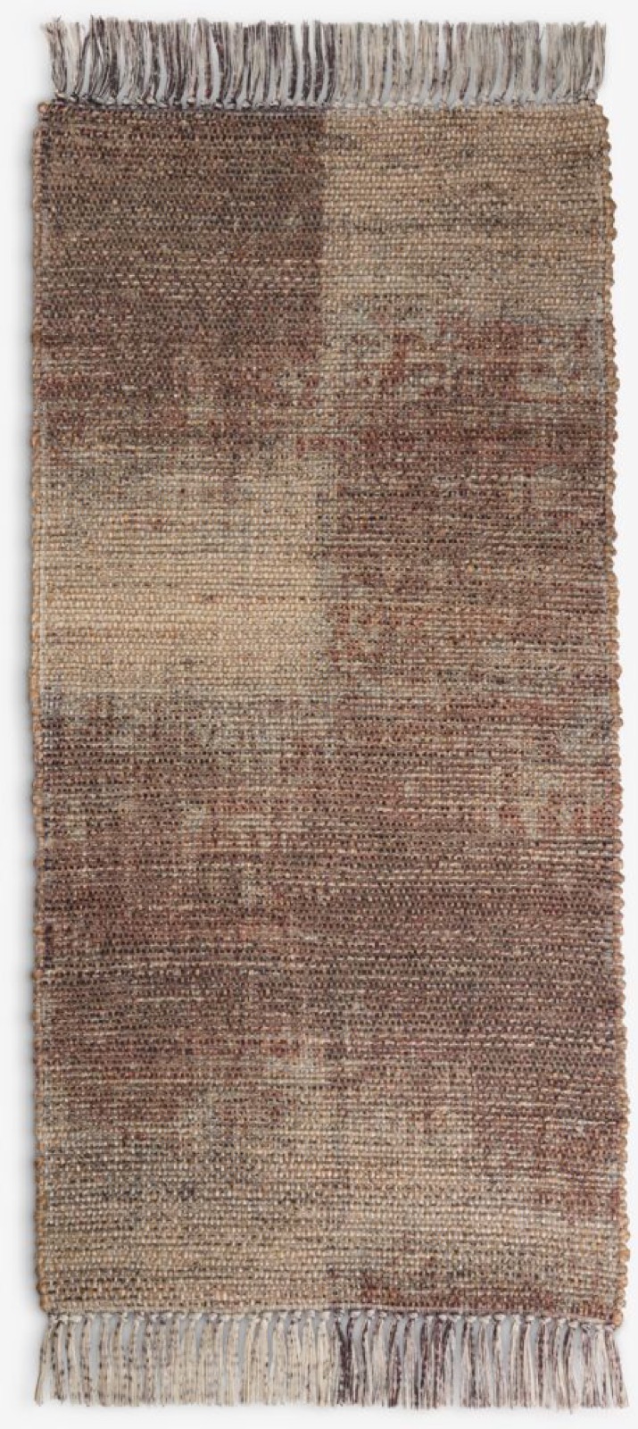 Vloerkleed ENGSYRE 70x140 naturel/aubergine van JYSK