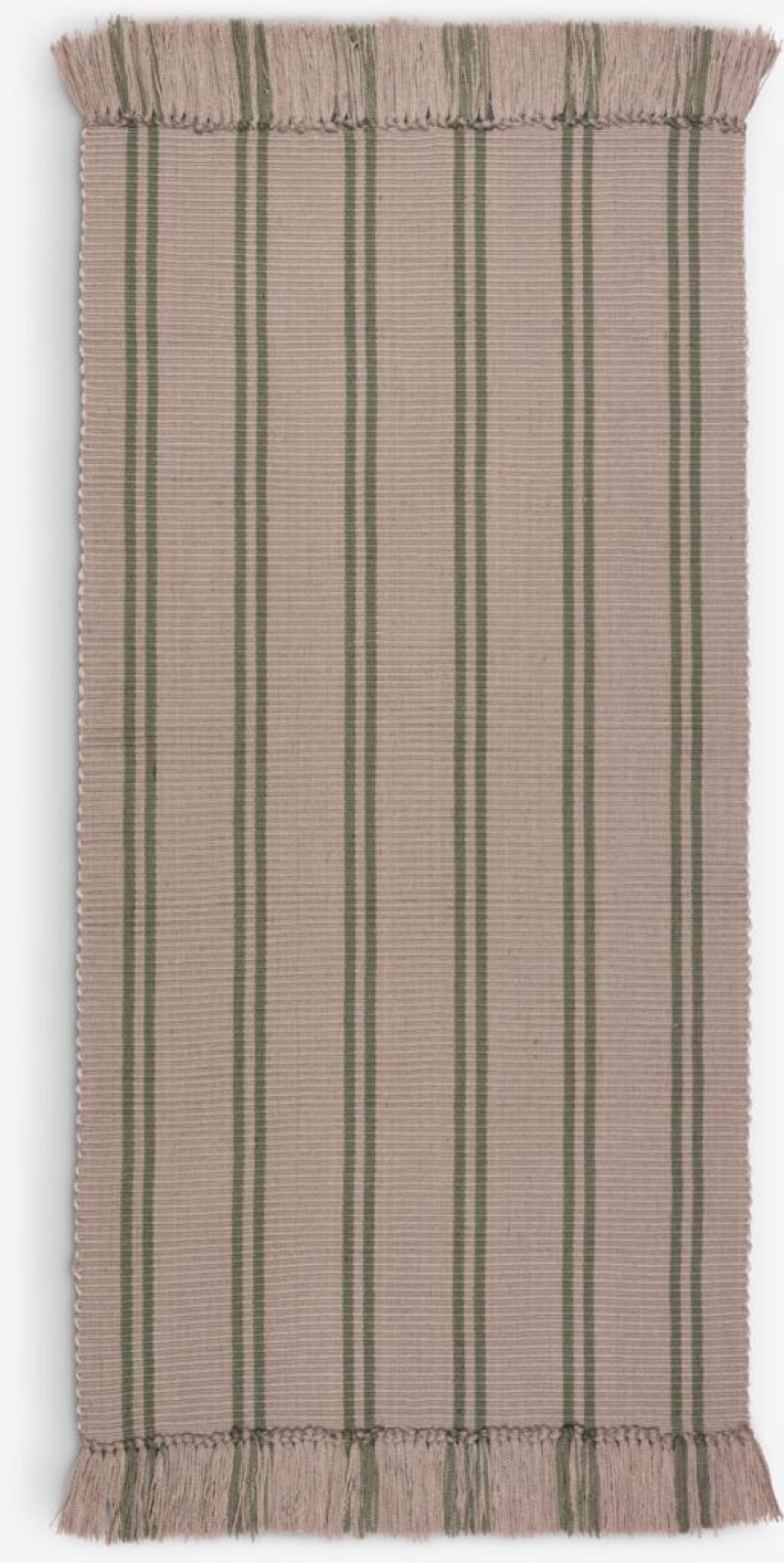 Vloerkleed HEISTARR 70x140 zand/donker olijfgroen van JYSK