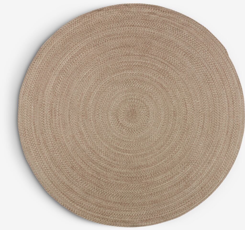 Vloerkleed MASKROS Ø160 taupe/beige van JYSK