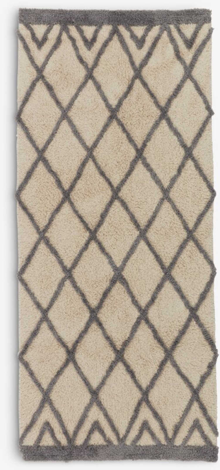 Vloerkleed PENGEURT 70x160 off-white/grijs van JYSK