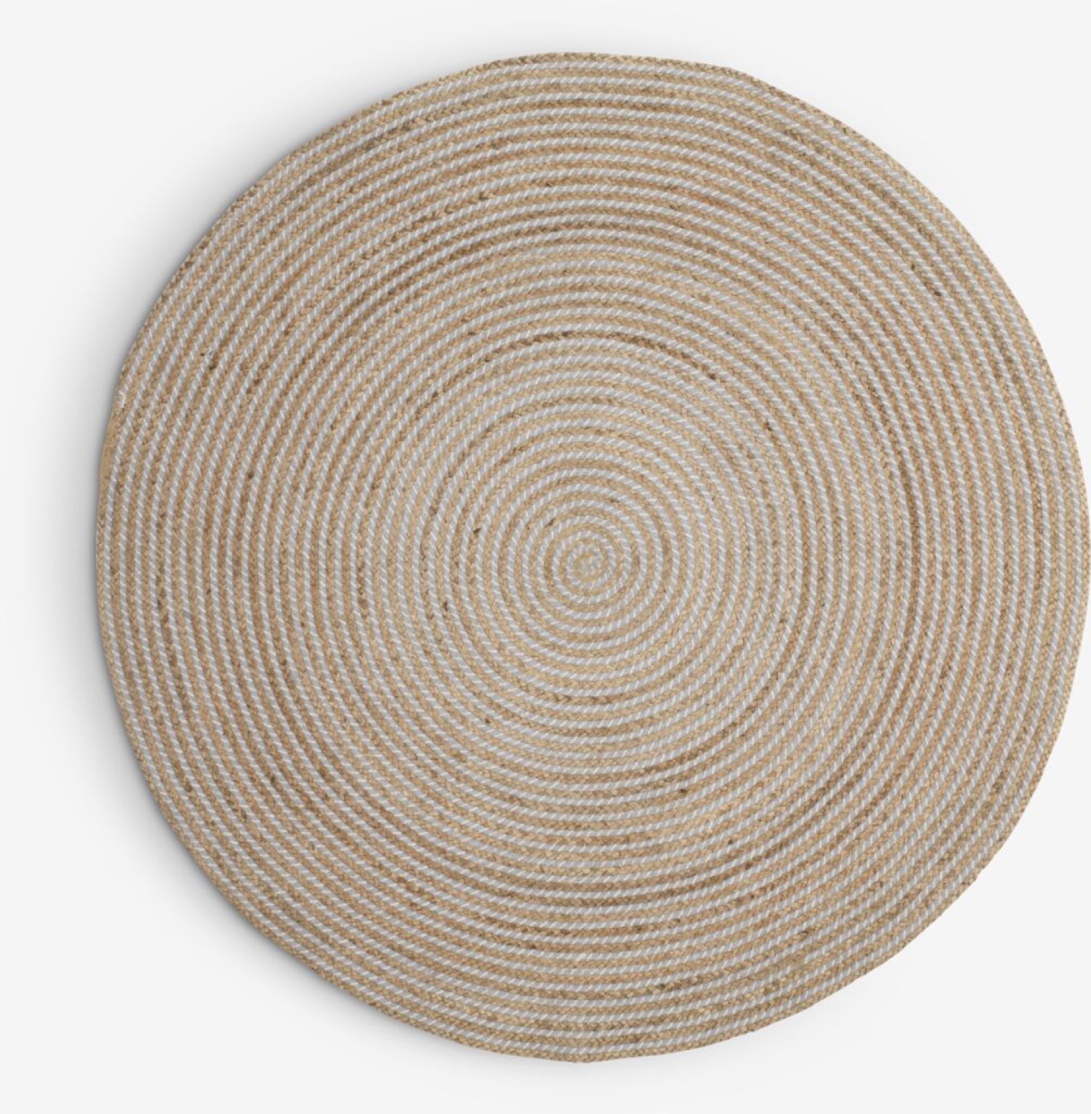 Vloerkleed SANDELTRE Ø120 naturel/grijs van JYSK