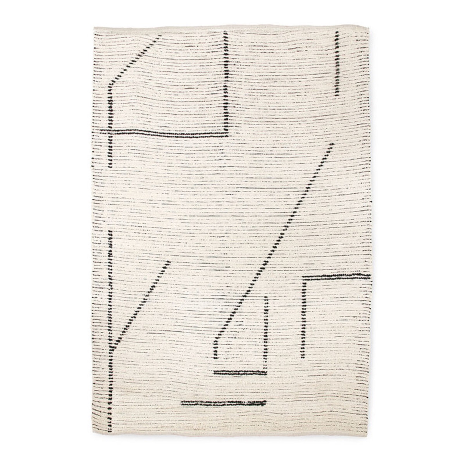 Vloerkleed Woven 200 x 300cm, kleur Crème/Antraciet van Sohome